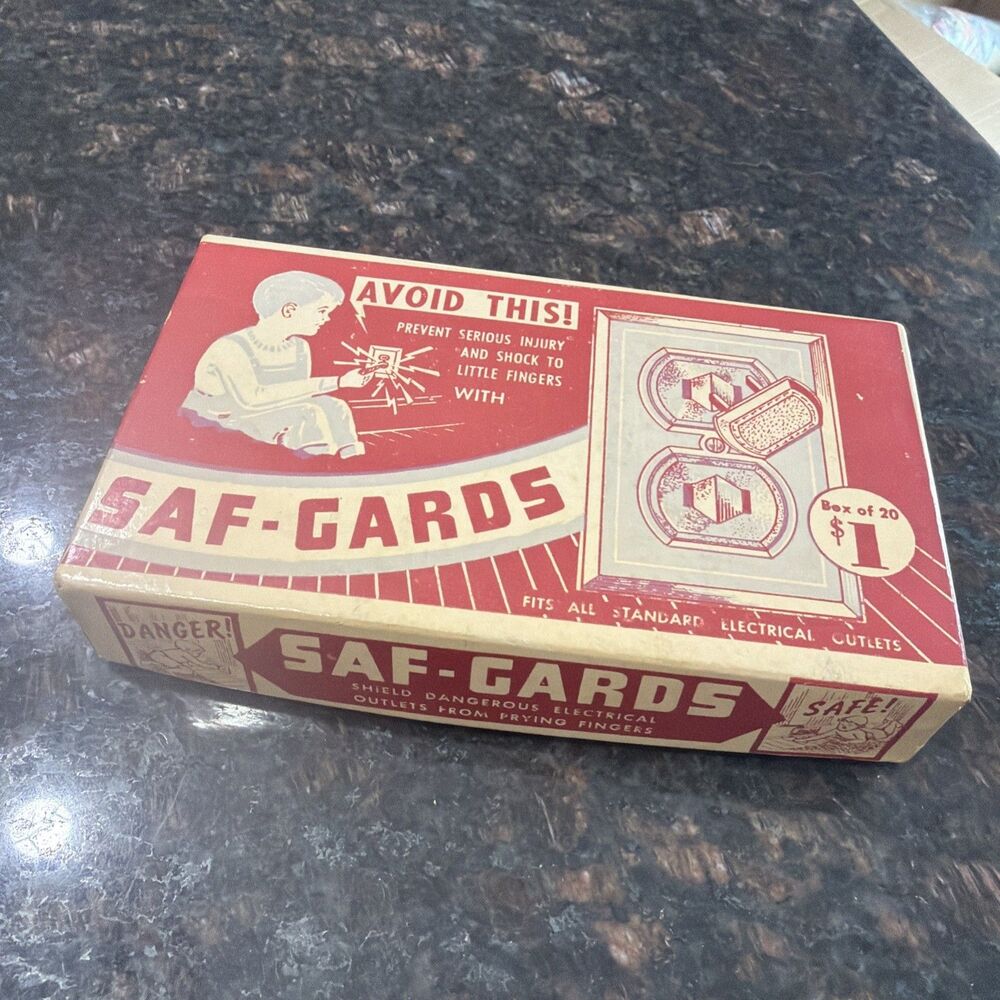 Vintage | SAF-GARDS-BOX OF 14 | BROWN